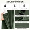 imageNICETOWN Blackout Curtains for Living Room W52 x L63 1 Pair Floral Printed Thermal Curtains Privacy Protection Elegant Botanicals Drapes Ivory Brown Window Treatment for FarmhouseGreyish Green