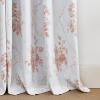 imageNICETOWN Blackout Curtains for Living Room W52 x L63 1 Pair Floral Printed Thermal Curtains Privacy Protection Elegant Botanicals Drapes Ivory Brown Window Treatment for FarmhouseRose Taupe