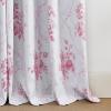 imageNICETOWN Blackout Curtains for Living Room W52 x L63 1 Pair Floral Printed Thermal Curtains Privacy Protection Elegant Botanicals Drapes Ivory Brown Window Treatment for FarmhouseRose Blush Pink