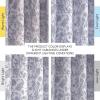 imageNICETOWN Blackout Curtains for Living Room W52 x L63 1 Pair Floral Printed Thermal Curtains Privacy Protection Elegant Botanicals Drapes Ivory Brown Window Treatment for FarmhousePaisley Navy Blue