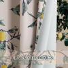 imageNICETOWN Blackout Curtains for Living Room W52 x L63 1 Pair Floral Printed Thermal Curtains Privacy Protection Elegant Botanicals Drapes Ivory Brown Window Treatment for FarmhouseLemon Bandit Blush Pink