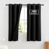 imageNICETOWN Blackout Curtains for Living Room W52 x L63 1 Pair Floral Printed Thermal Curtains Privacy Protection Elegant Botanicals Drapes Ivory Brown Window Treatment for FarmhouseBlack