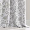 imageNICETOWN Blackout Curtains for Living Room W52 x L63 1 Pair Floral Printed Thermal Curtains Privacy Protection Elegant Botanicals Drapes Ivory Brown Window Treatment for FarmhousePaisley Sage Green