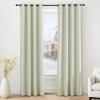 imageNICETOWN Blackout Curtains for Living Room W52 x L63 1 Pair Floral Printed Thermal Curtains Privacy Protection Elegant Botanicals Drapes Ivory Brown Window Treatment for FarmhouseLight Beige