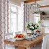 imageNICETOWN Blackout Curtains for Living Room W52 x L63 1 Pair Floral Printed Thermal Curtains Privacy Protection Elegant Botanicals Drapes Ivory Brown Window Treatment for FarmhouseBloom Stamp Blush Petal