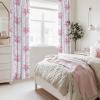 imageNICETOWN Blackout Curtains for Living Room W52 x L63 1 Pair Floral Printed Thermal Curtains Privacy Protection Elegant Botanicals Drapes Ivory Brown Window Treatment for FarmhouseRose Blush Pink
