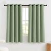 imageNICETOWN Blackout Curtains for Living Room W52 x L63 1 Pair Floral Printed Thermal Curtains Privacy Protection Elegant Botanicals Drapes Ivory Brown Window Treatment for FarmhouseOlive