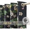 imageNICETOWN Blackout Curtains for Living Room W52 x L63 1 Pair Floral Printed Thermal Curtains Privacy Protection Elegant Botanicals Drapes Ivory Brown Window Treatment for FarmhouseLemon Bandit Black