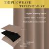 imageNICETOWN Blackout Doorway Curtain Drape 72 inch Long  Grommet Noise Reducing Thermal Insulated Solid Modern Window Treatments for BedroomPorch 1 Panel 66 x 72 Inch Cappuccino