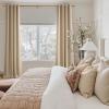 imageNICETOWN Blush Pink Room Darkening Curtains 86 Inches Long 2 Panels for Girls Room Bedroom Nursery Thermal Insulated Blackout Drapes Solid Grommet Noise Reducing Window Curtains W40Biscotti Beige