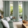 imageNICETOWN Blush Pink Room Darkening Curtains 86 Inches Long 2 Panels for Girls Room Bedroom Nursery Thermal Insulated Blackout Drapes Solid Grommet Noise Reducing Window Curtains W40Blush Pink