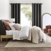 imageNICETOWN Blush Pink Room Darkening Curtains 86 Inches Long 2 Panels for Girls Room Bedroom Nursery Thermal Insulated Blackout Drapes Solid Grommet Noise Reducing Window Curtains W40Grey