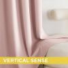 imageNICETOWN Blush Pink Room Darkening Curtains 86 Inches Long 2 Panels for Girls Room Bedroom Nursery Thermal Insulated Blackout Drapes Solid Grommet Noise Reducing Window Curtains W40Blush Pink