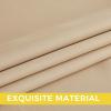 imageNICETOWN Blush Pink Room Darkening Curtains 86 Inches Long 2 Panels for Girls Room Bedroom Nursery Thermal Insulated Blackout Drapes Solid Grommet Noise Reducing Window Curtains W40Biscotti Beige