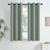 imageNICETOWN Blush Pink Room Darkening Curtains 86 Inches Long 2 Panels for Girls Room Bedroom Nursery Thermal Insulated Blackout Drapes Solid Grommet Noise Reducing Window Curtains W40Sage Green