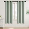 imageNICETOWN Blush Pink Room Darkening Curtains 86 Inches Long 2 Panels for Girls Room Bedroom Nursery Thermal Insulated Blackout Drapes Solid Grommet Noise Reducing Window Curtains W40Sage Green