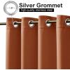 imageNICETOWN Insulated Outdoor Curtains for Patio Waterproof 2 Panels Fade Resistant 2Layer Sun Shades with Free Rope Top Grommets amp Back Tab Bottom Windproof Winter Curtains W66 x L84 in GreyBurnt Orange