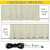 imageNICETOWN Insulated Outdoor Curtains for Patio Waterproof 2 Panels Fade Resistant 2Layer Sun Shades with Free Rope Top Grommets amp Back Tab Bottom Windproof Winter Curtains W66 x L84 in GreyLight Beige