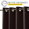 imageNICETOWN Insulated Outdoor Curtains for Patio Waterproof 2 Panels Fade Resistant 2Layer Sun Shades with Free Rope Top Grommets amp Back Tab Bottom Windproof Winter Curtains W66 x L84 in GreyCoffee