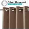 imageNICETOWN Insulated Outdoor Curtains for Patio Waterproof 2 Panels Fade Resistant 2Layer Sun Shades with Free Rope Top Grommets amp Back Tab Bottom Windproof Winter Curtains W66 x L84 in GreyDual Layer Tan