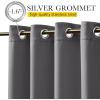 imageNICETOWN Insulated Outdoor Curtains for Patio Waterproof 2 Panels Fade Resistant 2Layer Sun Shades with Free Rope Top Grommets amp Back Tab Bottom Windproof Winter Curtains W66 x L84 in GreyGrey