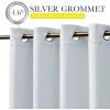 imageNICETOWN Insulated Outdoor Curtains for Patio Waterproof 2 Panels Fade Resistant 2Layer Sun Shades with Free Rope Top Grommets amp Back Tab Bottom Windproof Winter Curtains W66 x L84 in GreyGreyish White