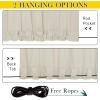 imageNICETOWN Insulated Outdoor Curtains for Patio Waterproof 2 Panels Fade Resistant 2Layer Sun Shades with Free Rope Top Grommets amp Back Tab Bottom Windproof Winter Curtains W66 x L84 in GreyLight Beige