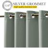 imageNICETOWN Insulated Outdoor Curtains for Patio Waterproof 2 Panels Fade Resistant 2Layer Sun Shades with Free Rope Top Grommets amp Back Tab Bottom Windproof Winter Curtains W66 x L84 in GreySage Green