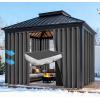 imageNICETOWN Insulated Outdoor Curtains for Patio Waterproof 2 Panels Fade Resistant 2Layer Sun Shades with Free Rope Top Grommets amp Back Tab Bottom Windproof Winter Curtains W66 x L84 in GreyDual Layer Grey