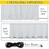 imageNICETOWN Insulated Outdoor Curtains for Patio Waterproof 2 Panels Fade Resistant 2Layer Sun Shades with Free Rope Top Grommets amp Back Tab Bottom Windproof Winter Curtains W66 x L84 in GreyGreyish White