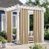 imageNICETOWN Insulated Outdoor Curtains for Patio Waterproof 2 Panels Fade Resistant 2Layer Sun Shades with Free Rope Top Grommets amp Back Tab Bottom Windproof Winter Curtains W66 x L84 in GreyBiscotti Beige