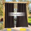 imageNICETOWN Insulated Outdoor Curtains for Patio Waterproof 2 Panels Fade Resistant 2Layer Sun Shades with Free Rope Top Grommets amp Back Tab Bottom Windproof Winter Curtains W66 x L84 in GreyCoffee