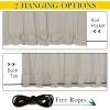 imageNICETOWN Insulated Outdoor Curtains for Patio Waterproof 2 Panels Fade Resistant 2Layer Sun Shades with Free Rope Top Grommets amp Back Tab Bottom Windproof Winter Curtains W66 x L84 in GreyNatural