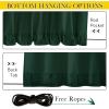 imageNICETOWN Insulated Outdoor Curtains for Patio Waterproof 2 Panels Fade Resistant 2Layer Sun Shades with Free Rope Top Grommets amp Back Tab Bottom Windproof Winter Curtains W66 x L84 in GreyDark Green