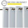 imageNICETOWN Insulated Outdoor Curtains for Patio Waterproof 2 Panels Fade Resistant 2Layer Sun Shades with Free Rope Top Grommets amp Back Tab Bottom Windproof Winter Curtains W66 x L84 in GreyGreyish White
