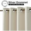 imageNICETOWN Insulated Outdoor Curtains for Patio Waterproof 2 Panels Fade Resistant 2Layer Sun Shades with Free Rope Top Grommets amp Back Tab Bottom Windproof Winter Curtains W66 x L84 in GreyLight Beige