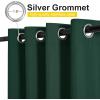imageNICETOWN Insulated Outdoor Curtains for Patio Waterproof 2 Panels Fade Resistant 2Layer Sun Shades with Free Rope Top Grommets amp Back Tab Bottom Windproof Winter Curtains W66 x L84 in GreyDark Green