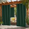 imageNICETOWN Insulated Outdoor Curtains for Patio Waterproof 2 Panels Fade Resistant 2Layer Sun Shades with Free Rope Top Grommets amp Back Tab Bottom Windproof Winter Curtains W66 x L84 in GreyDark Green