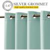 imageNICETOWN Insulated Outdoor Curtains for Patio Waterproof 2 Panels Fade Resistant 2Layer Sun Shades with Free Rope Top Grommets amp Back Tab Bottom Windproof Winter Curtains W66 x L84 in GreyAqua Blue