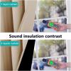 imageNICETOWN Living Room Completely Shaded Draperies Privacy Protection amp Noise Reducing Ring Top Drapes Black Lined Insulated Window Treatment Curtain PanelsBiscotti Beige 2 Pieces W42 x L72