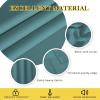 imageNICETOWN Patio Blackout Curtain Panels  Extra Wide Sliding Door Thermal Insulated Drape Privacy Room Divider Curtain for Bedroom Office Sea Teal 66 x 118 Inch Long