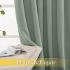 imageNICETOWN Sage Green Room Divider Curtains 84 inch Length Grommet Thermal Insulated Blackout Patio Door Curtain Drape Sound Proof for Sliding Glass Door 1 Panel W80 x L84