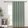 imageNICETOWN Sage Green Room Divider Curtains 84 inch Length Grommet Thermal Insulated Blackout Patio Door Curtain Drape Sound Proof for Sliding Glass Door 1 Panel W80 x L84