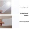 imageNICETOWN White Blackout Curtains 80 inches Long 2 Pieces 37 Wide Each Panel Full Light Blocking Drapes with Black Liner for Nursery Noise Reducing Thermal Insulated Draperies for Doorway