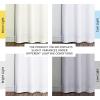 imageNICETOWN White Blackout Curtains 84 inches Long Full Light Blocking Drapes with Black Liner for Nursery Noise Reducing Thermal Insulated Draperies for Doorway 2 Pieces 37 Wide Each Panel