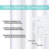 imageNICETOWN White Blackout Curtains 84 inches Long Full Light Blocking Drapes with Black Liner for Nursery Noise Reducing Thermal Insulated Draperies for Doorway 2 Pieces 37 Wide Each Panel