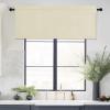 imageNICETOWN Basement Window Christmas 16 Inch Length Rod Pocket Small Blackout Valances for Living Room Christmas Decor Bedroom RV Camper Bathroom Windows 1 Pair 42 inches Wide per Panel Sage GreenBeige