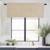 imageNICETOWN Basement Window Christmas 16 Inch Length Rod Pocket Small Blackout Valances for Living Room Christmas Decor Bedroom RV Camper Bathroom Windows 1 Pair 42 inches Wide per Panel Sage GreenBiscotti Beige