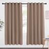 imageNICETOWN Blackout Doorway Curtain Drape 72 inch Long  Grommet Noise Reducing Thermal Insulated Solid Modern Window Treatments for BedroomPorch 1 Panel 66 x 72 Inch Cappuccino