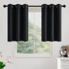 imageNICETOWN Blush Pink Room Darkening Curtains 86 Inches Long 2 Panels for Girls Room Bedroom Nursery Thermal Insulated Blackout Drapes Solid Grommet Noise Reducing Window Curtains W40Black